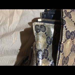 Authentic Gucci Navy Handbag